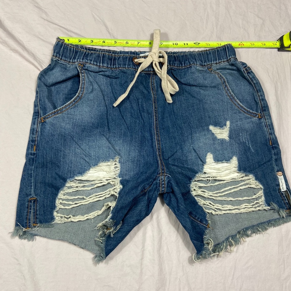 one teaspoon drawstring distressed short